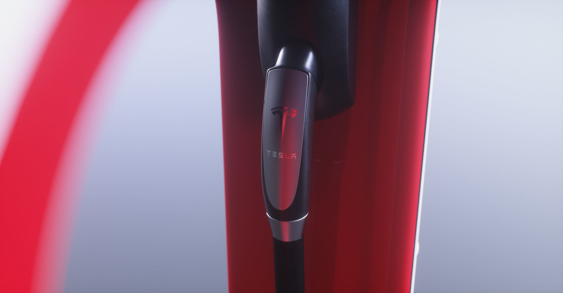 Tesla Supercharger Low-poly 3D model_13