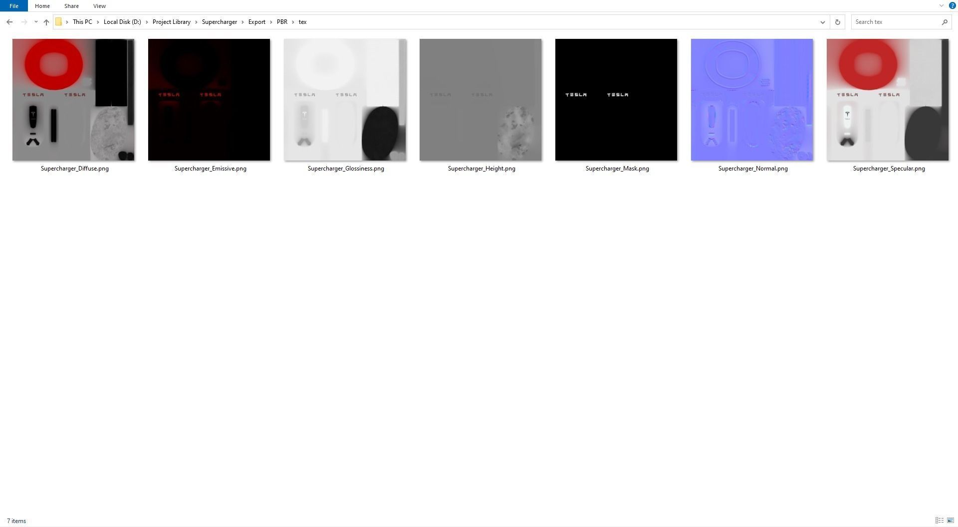 Tesla Supercharger Low-poly 3D model_16