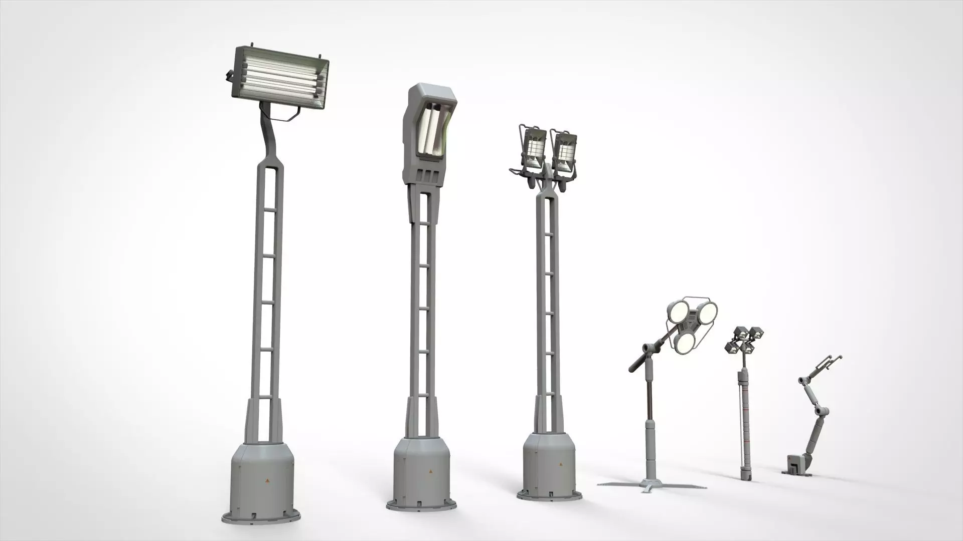 sci fi lighting 4 3D model_0