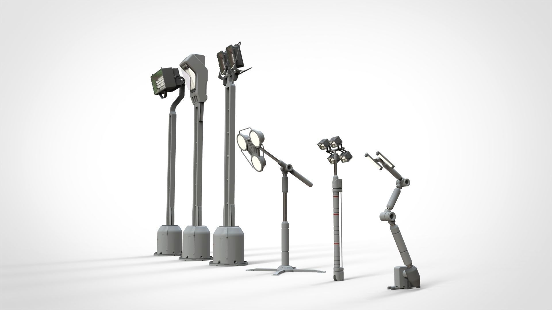 sci fi lighting 4 3D model_3