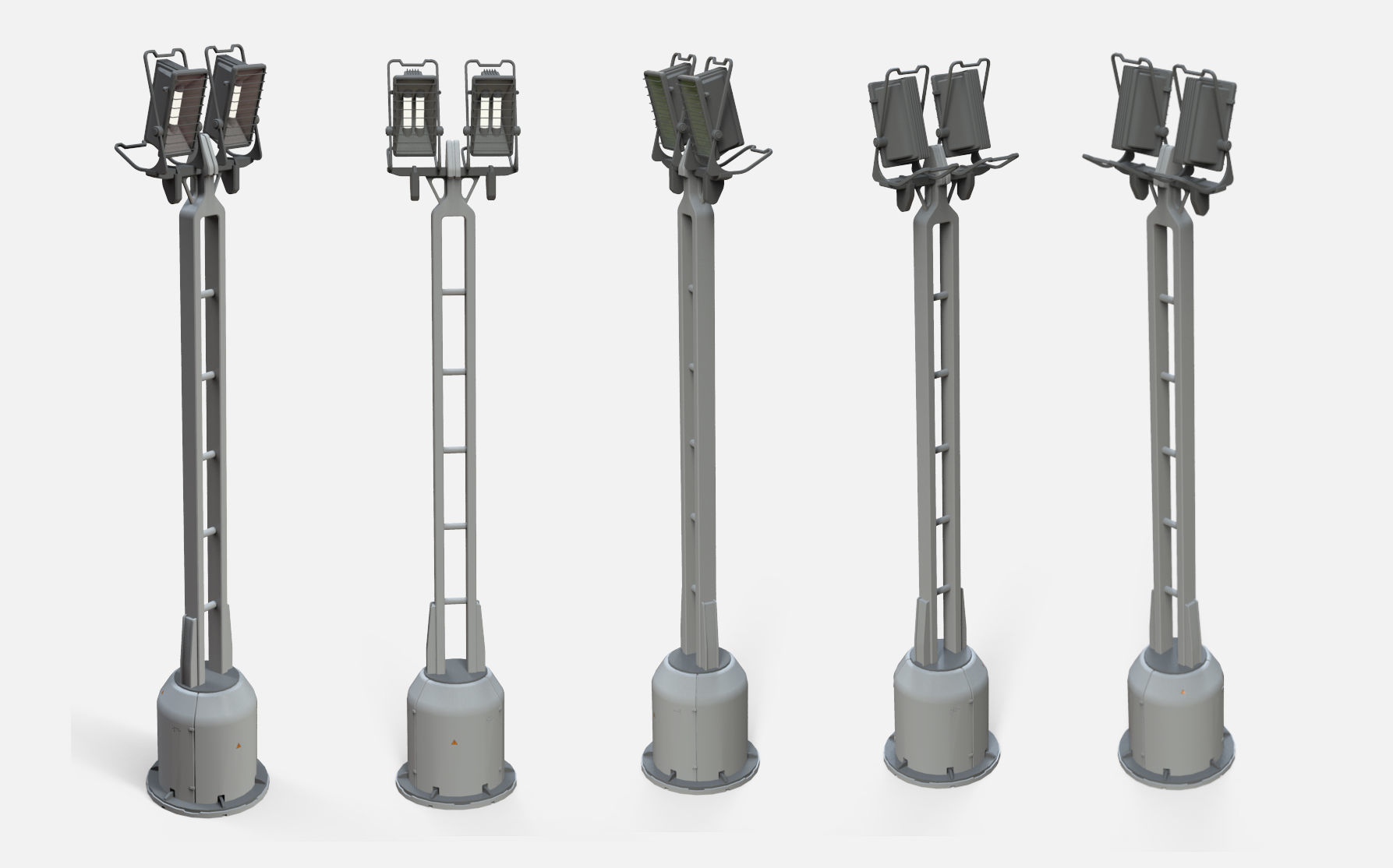sci fi lighting 4 3D model_7