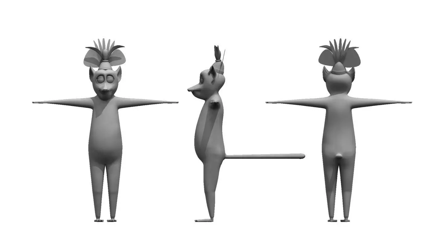 King Julien madagascar 3d model 3D model