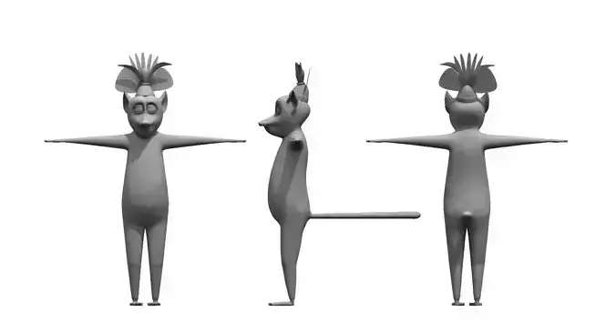 King Julien madagascar 3d model