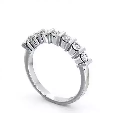 stl file round diamond eternity ring gold