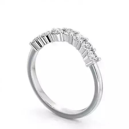 stl file round diamond wedding ring gold