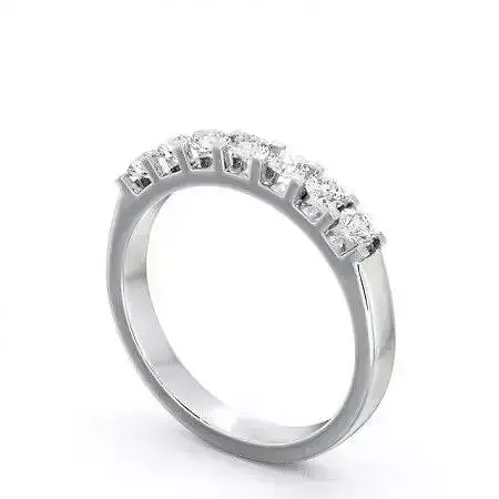 stl file round diamond wedding ring gold 3D print model