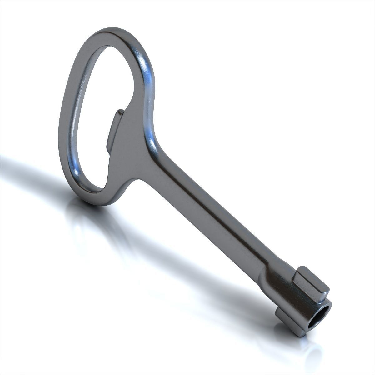 Electrical cabinet key without texture 3D model_22