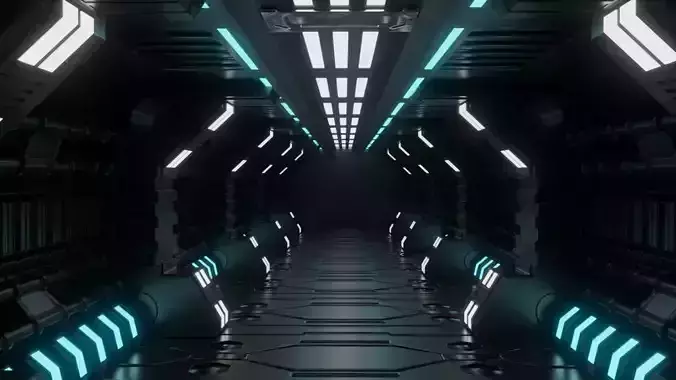 scifi alien room