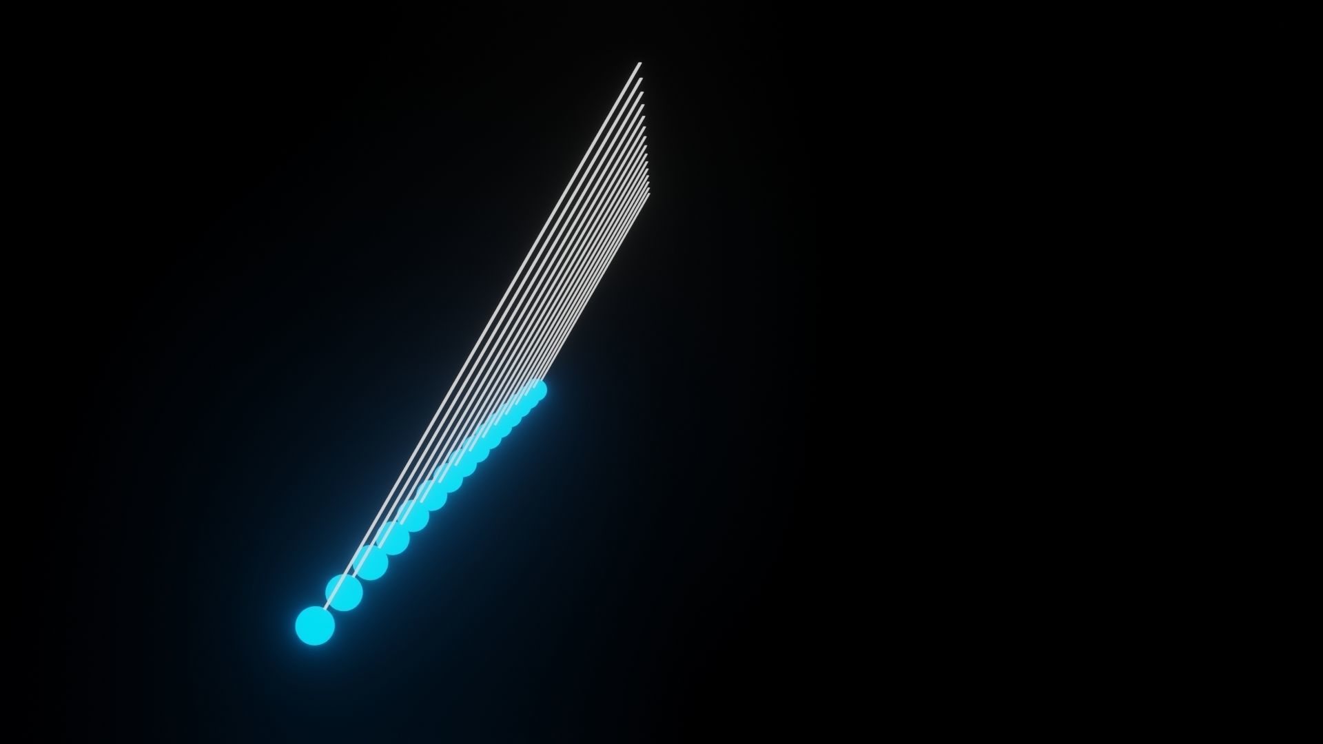 Pendulum Wave Low-poly 3D model_3