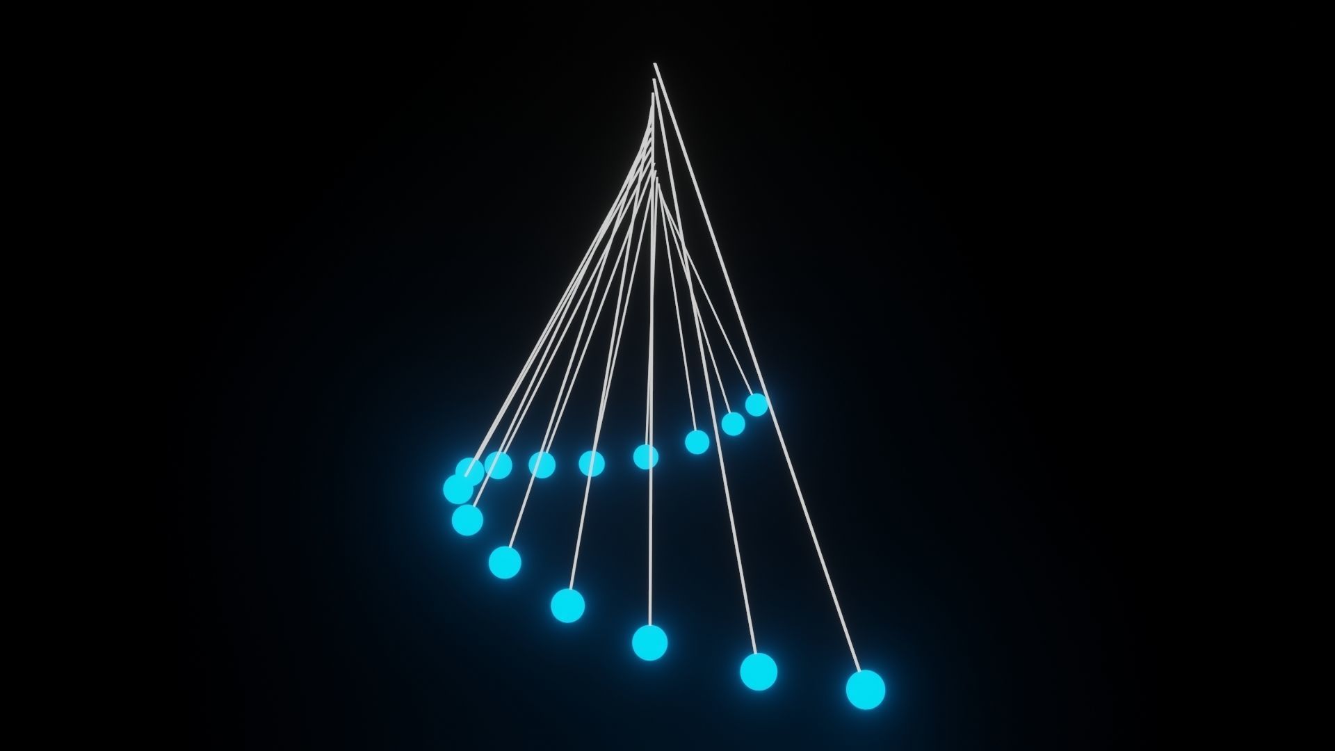 Pendulum Wave Low-poly 3D model_4