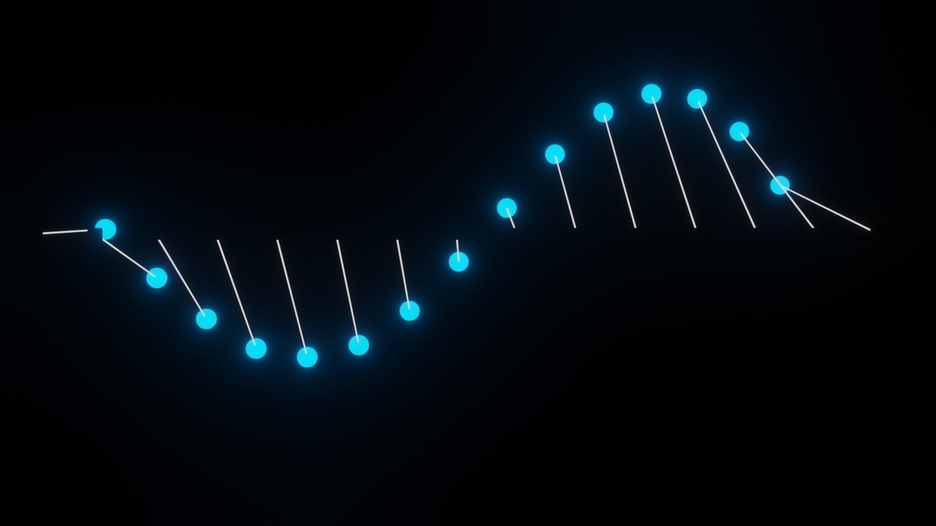 Pendulum Wave Low-poly 3D model_9