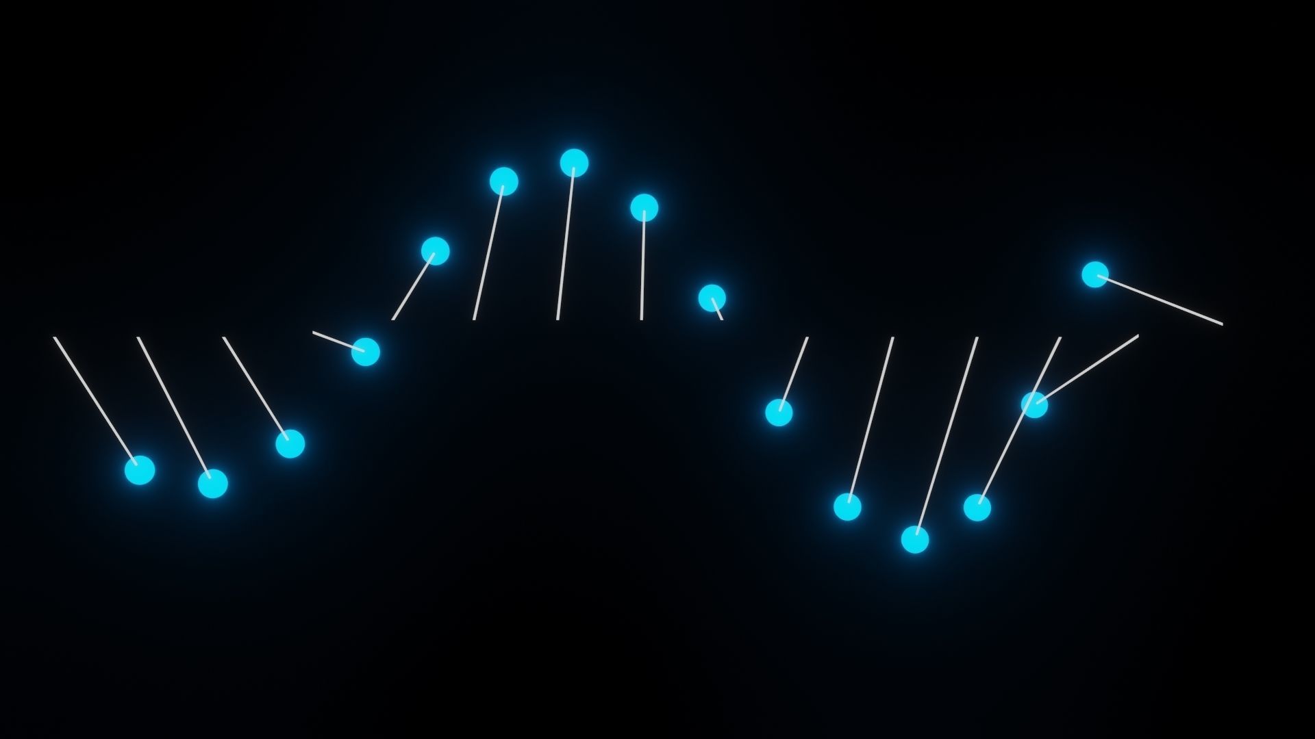 Pendulum Wave Low-poly 3D model_10