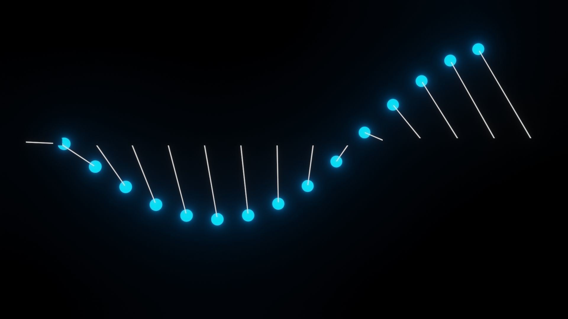 Pendulum Wave Low-poly 3D model_8