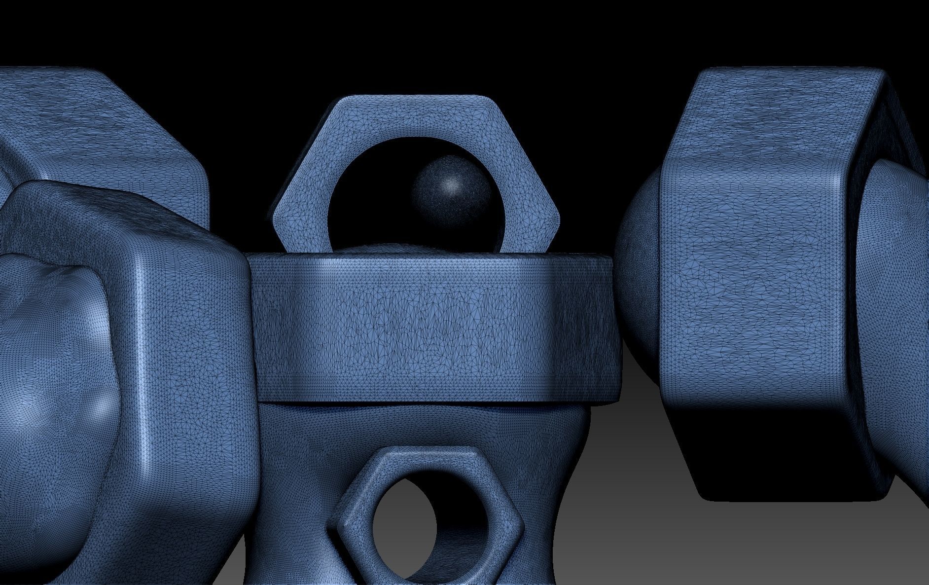 Melmetal silver robot 3D print model_7