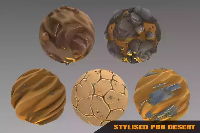 Desert - Stylised PBR Texture - Material 