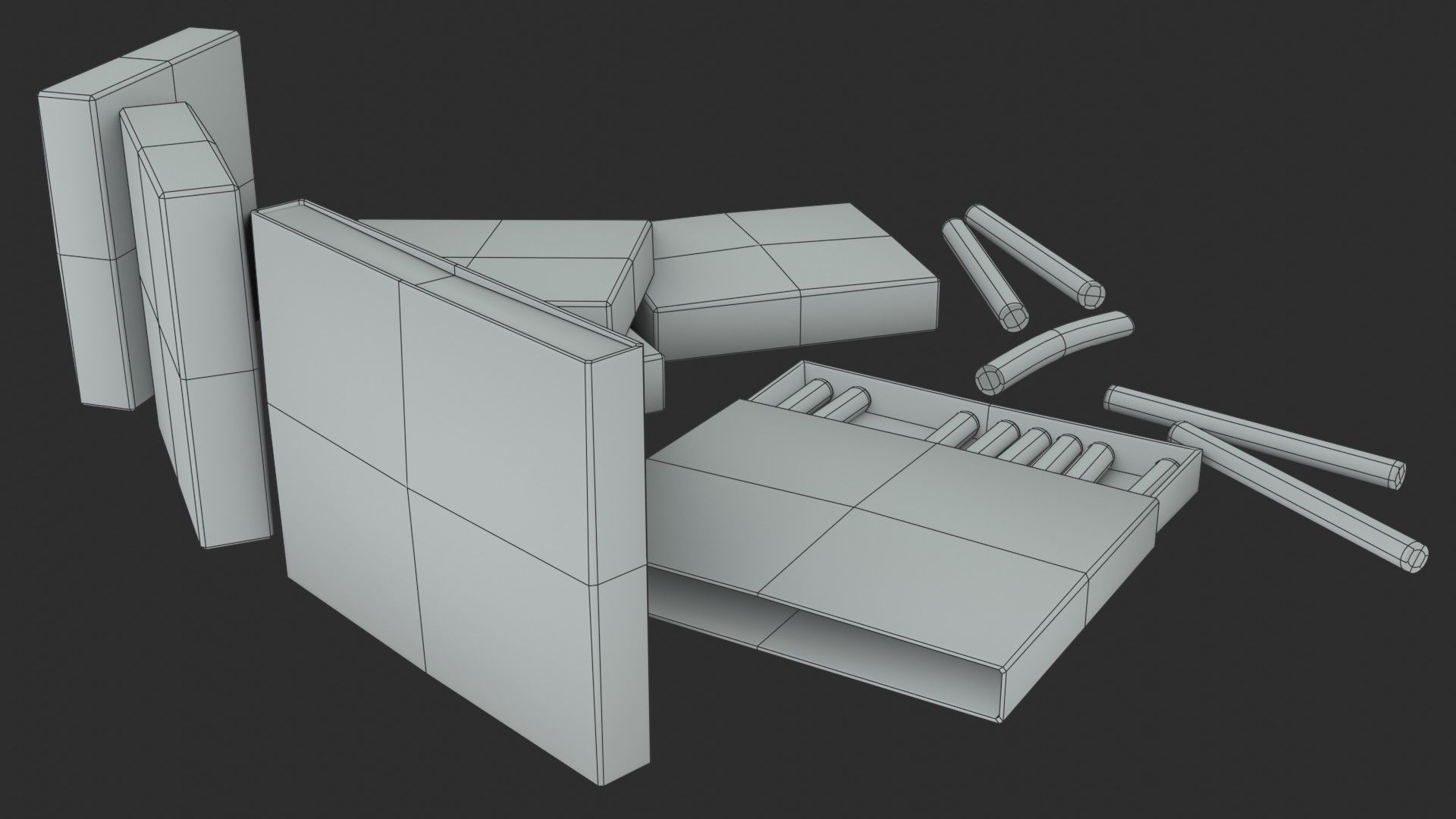 German Cigarettes WWII Low-poly 3D model_20