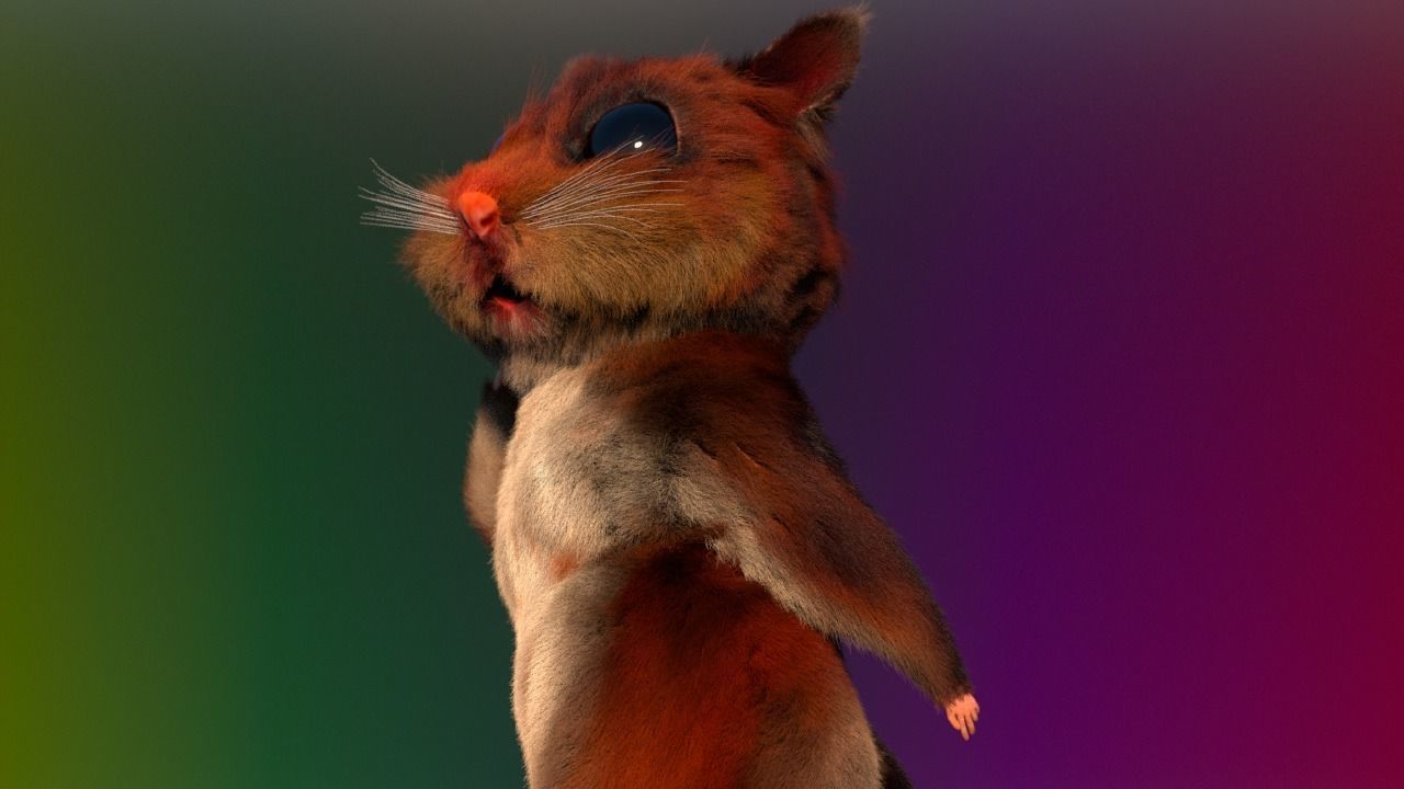 THE MIGHTY HAMSTER PROJECT Low-poly 3D model_10