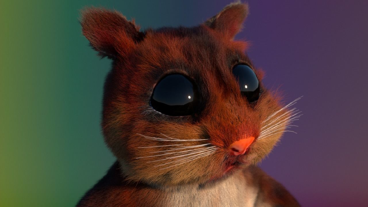 THE MIGHTY HAMSTER PROJECT Low-poly 3D model_2