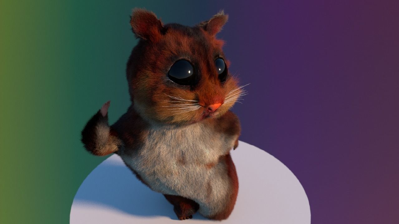 THE MIGHTY HAMSTER PROJECT Low-poly 3D model_9
