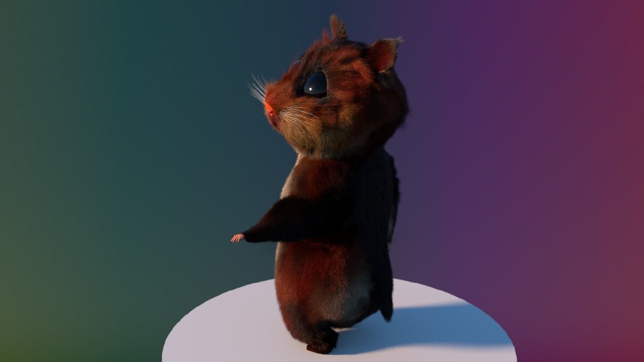 THE MIGHTY HAMSTER PROJECT Low-poly 3D model_8