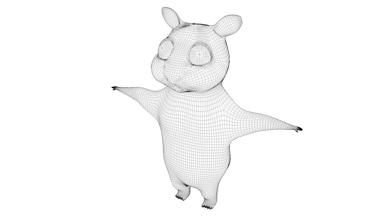 THE MIGHTY HAMSTER PROJECT Low-poly 3D model_16