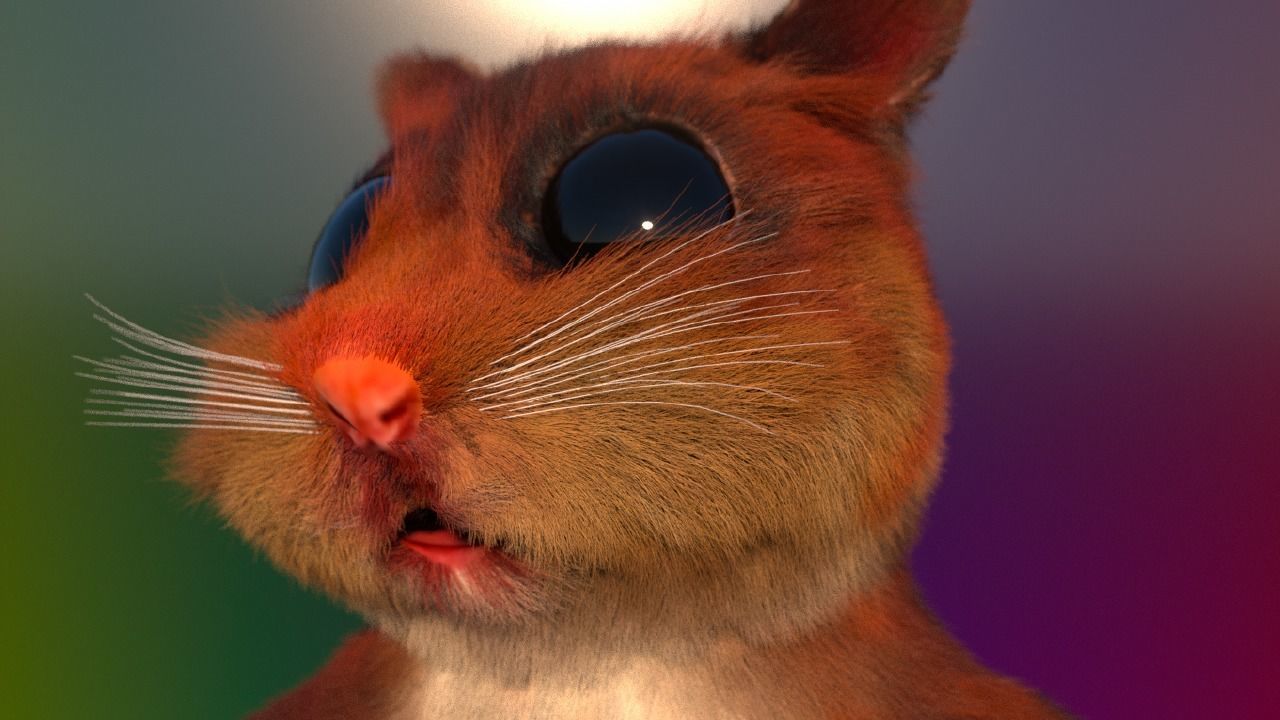THE MIGHTY HAMSTER PROJECT Low-poly 3D model_3