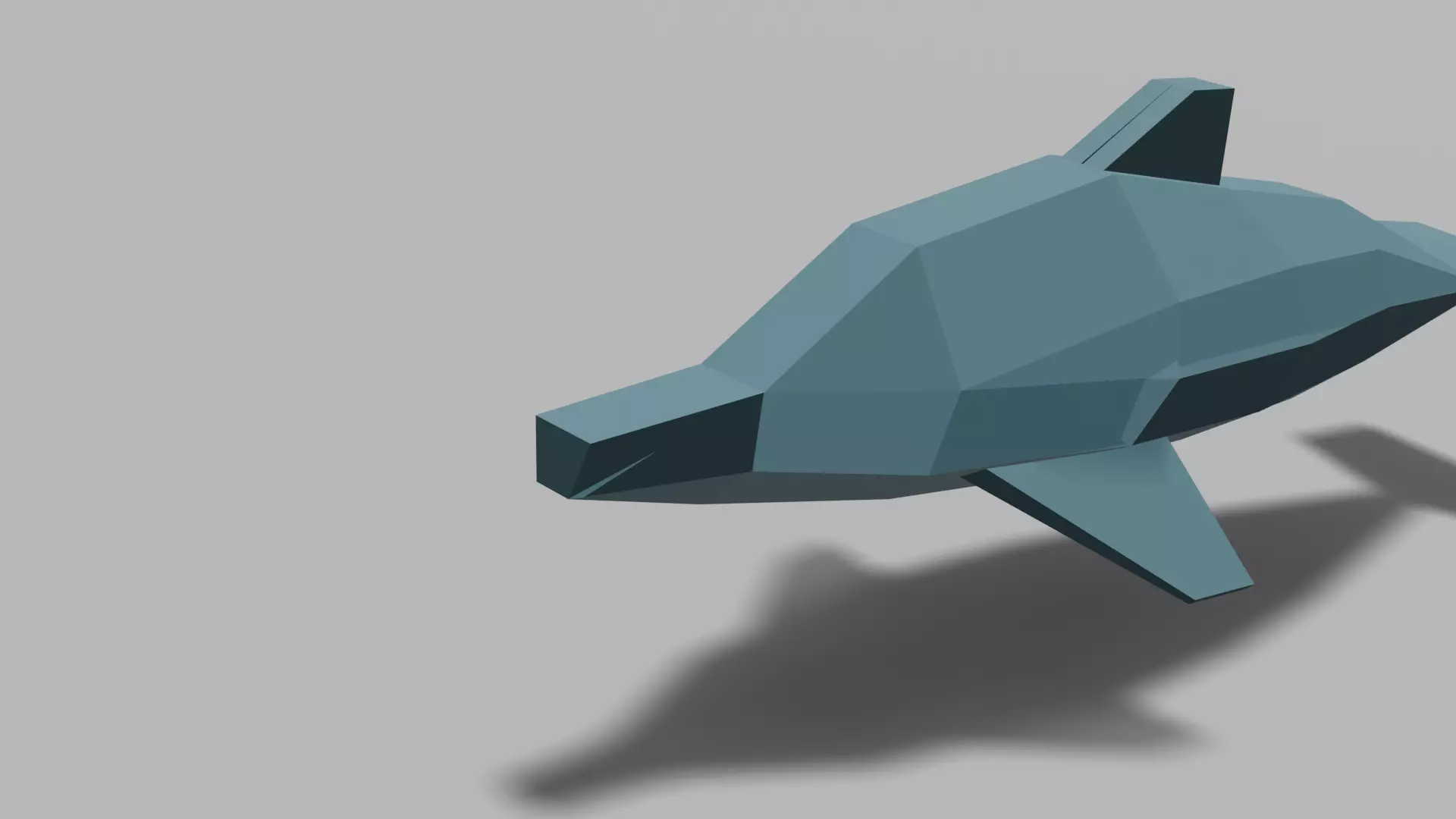 LowPoly Dolphin Low-poly 3D model_0