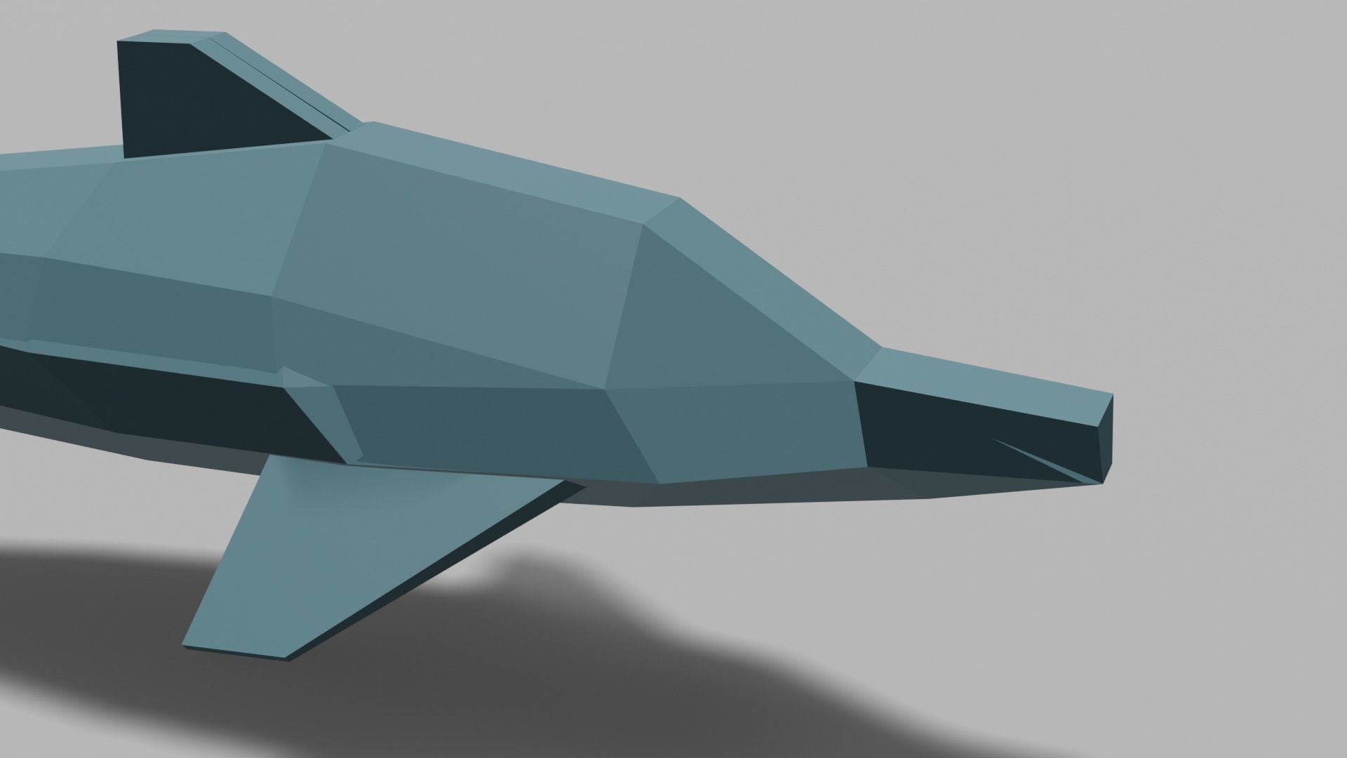 LowPoly Dolphin Low-poly 3D model_2