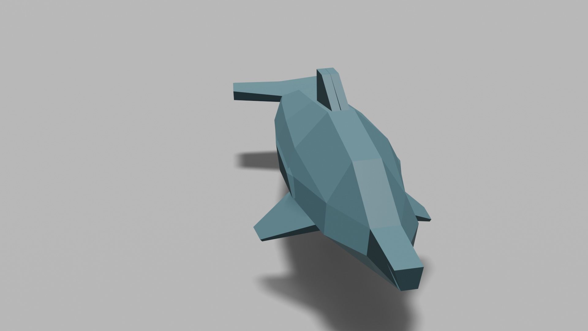 LowPoly Dolphin Low-poly 3D model_1