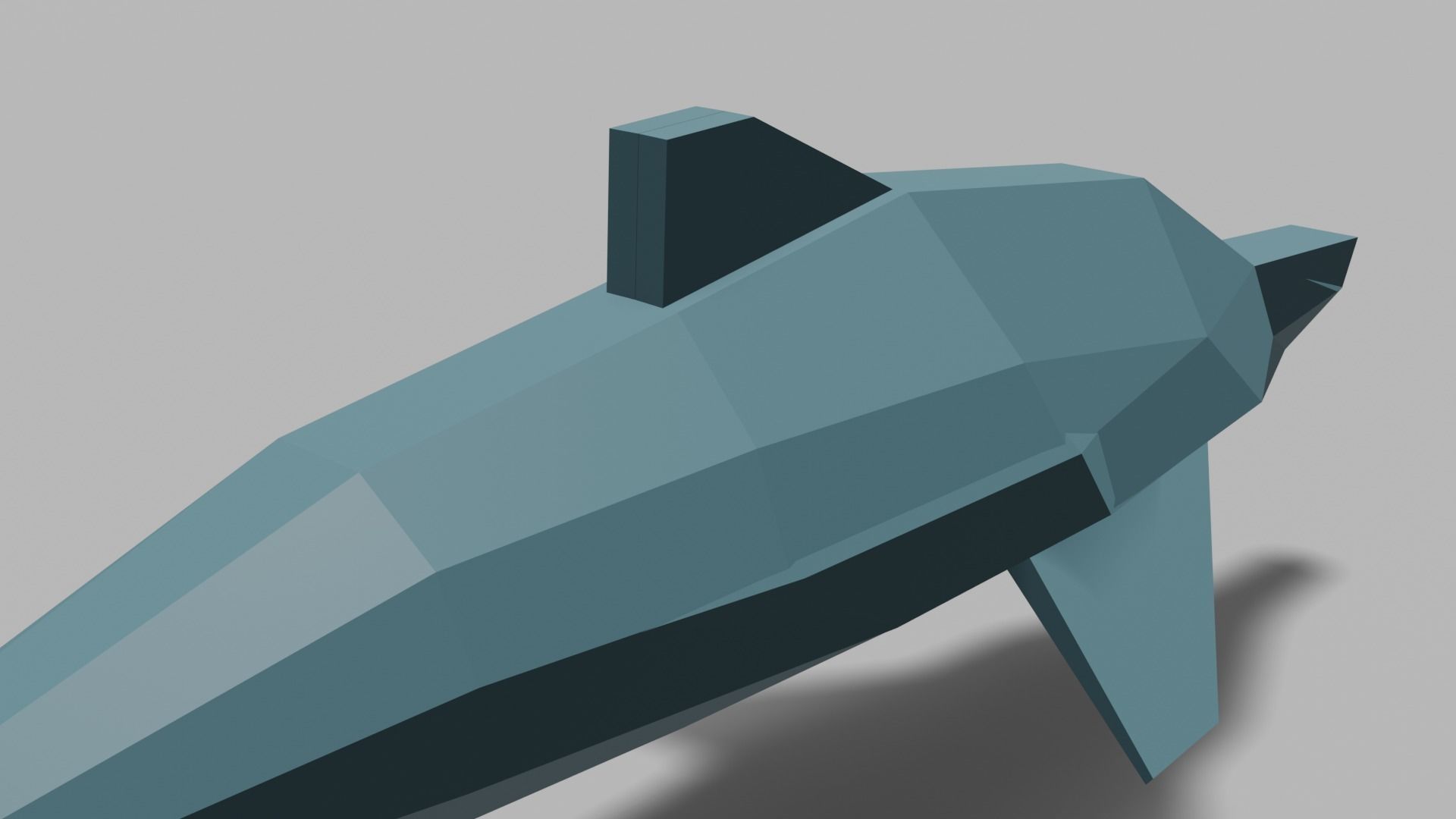 LowPoly Dolphin Low-poly 3D model_5