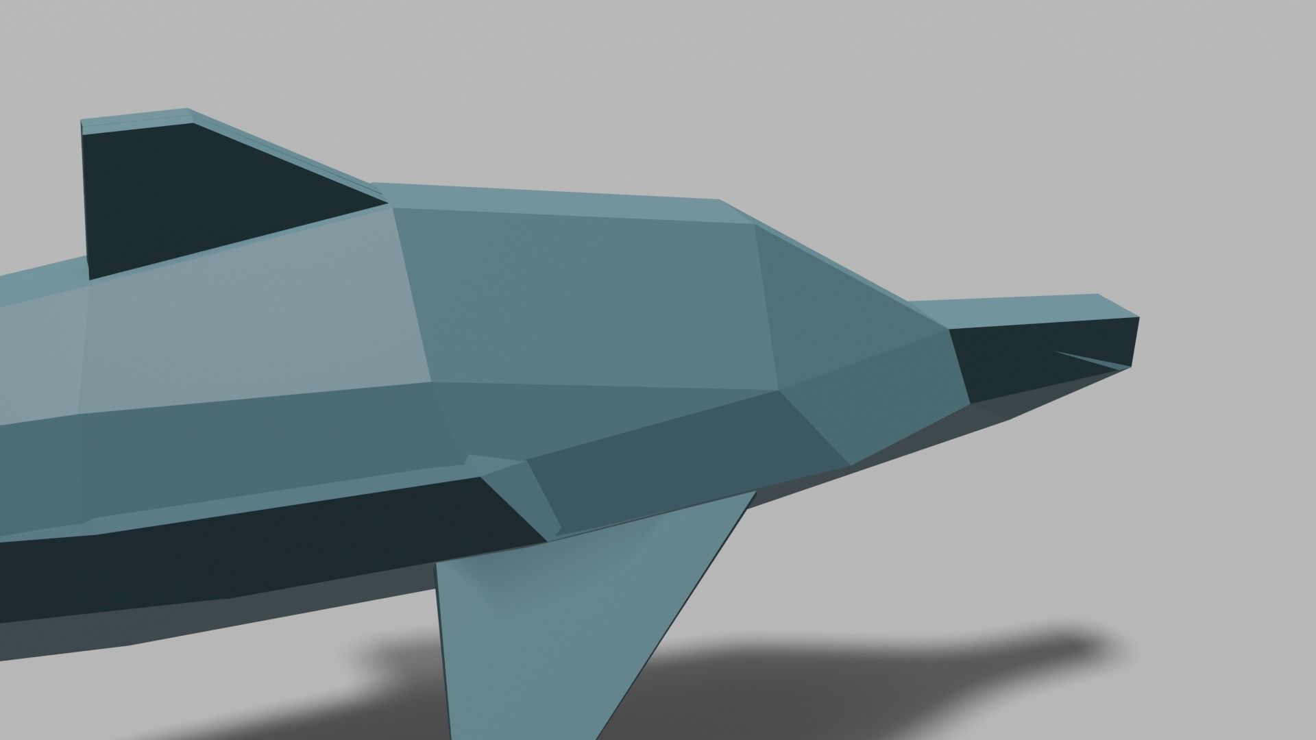 LowPoly Dolphin Low-poly 3D model_3