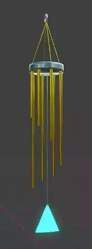 Wind Chimes Low-poly 3D model Low-poly 3D model