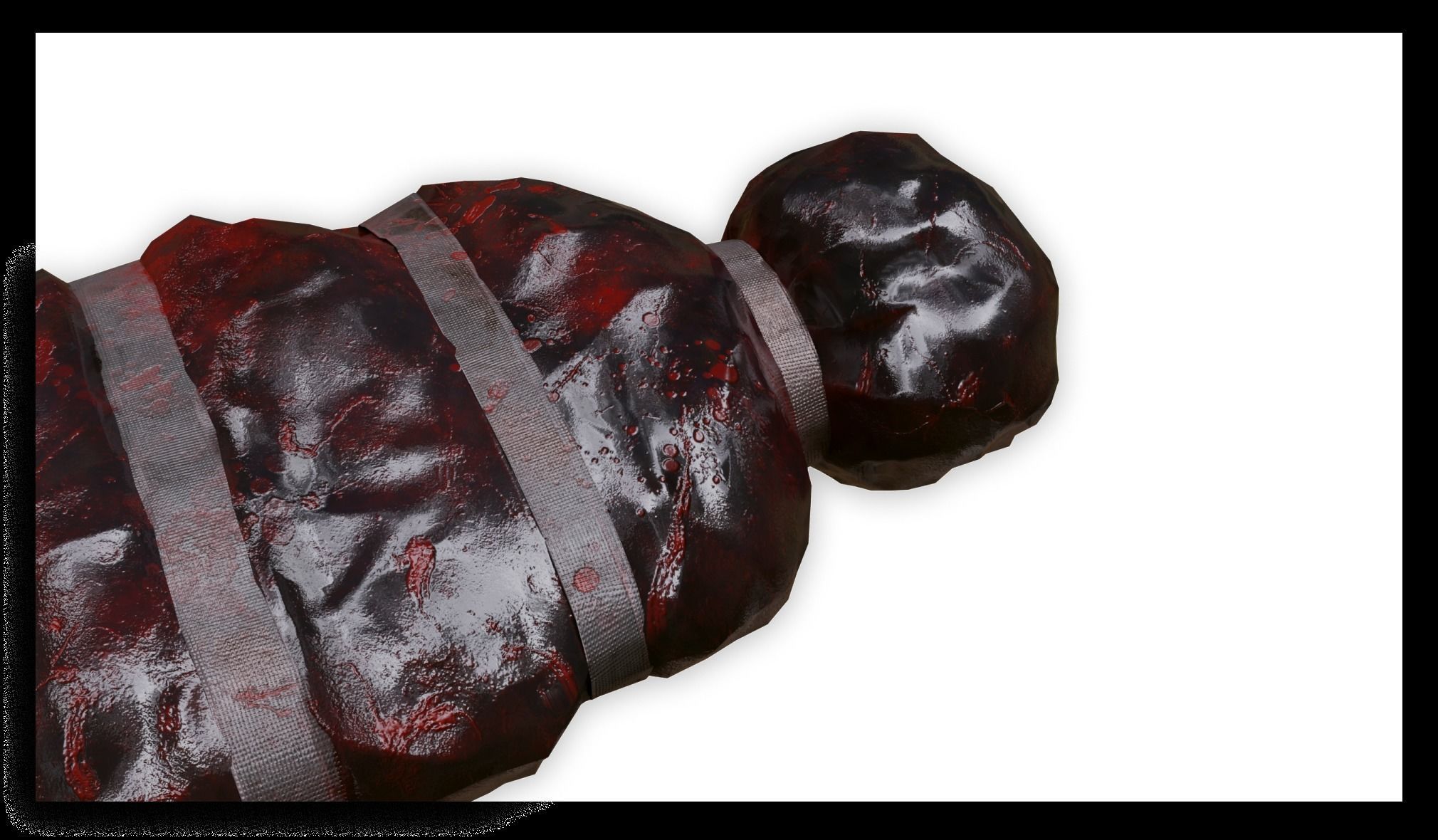 Dead body in the bag 3D model_3
