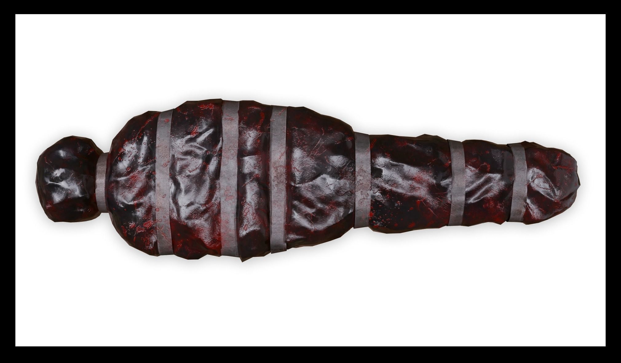 Dead body in the bag 3D model_1