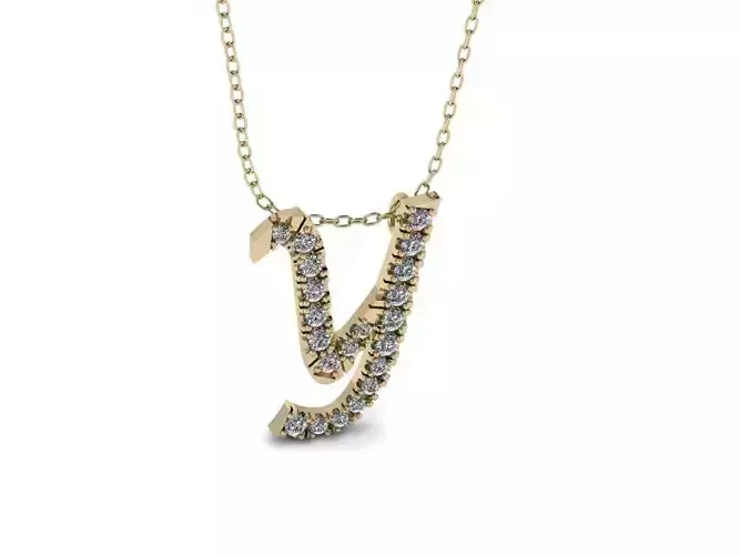 Pendant Alphabet Letter Y