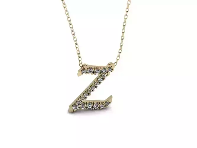 Pendant Alphabet Letter Z
