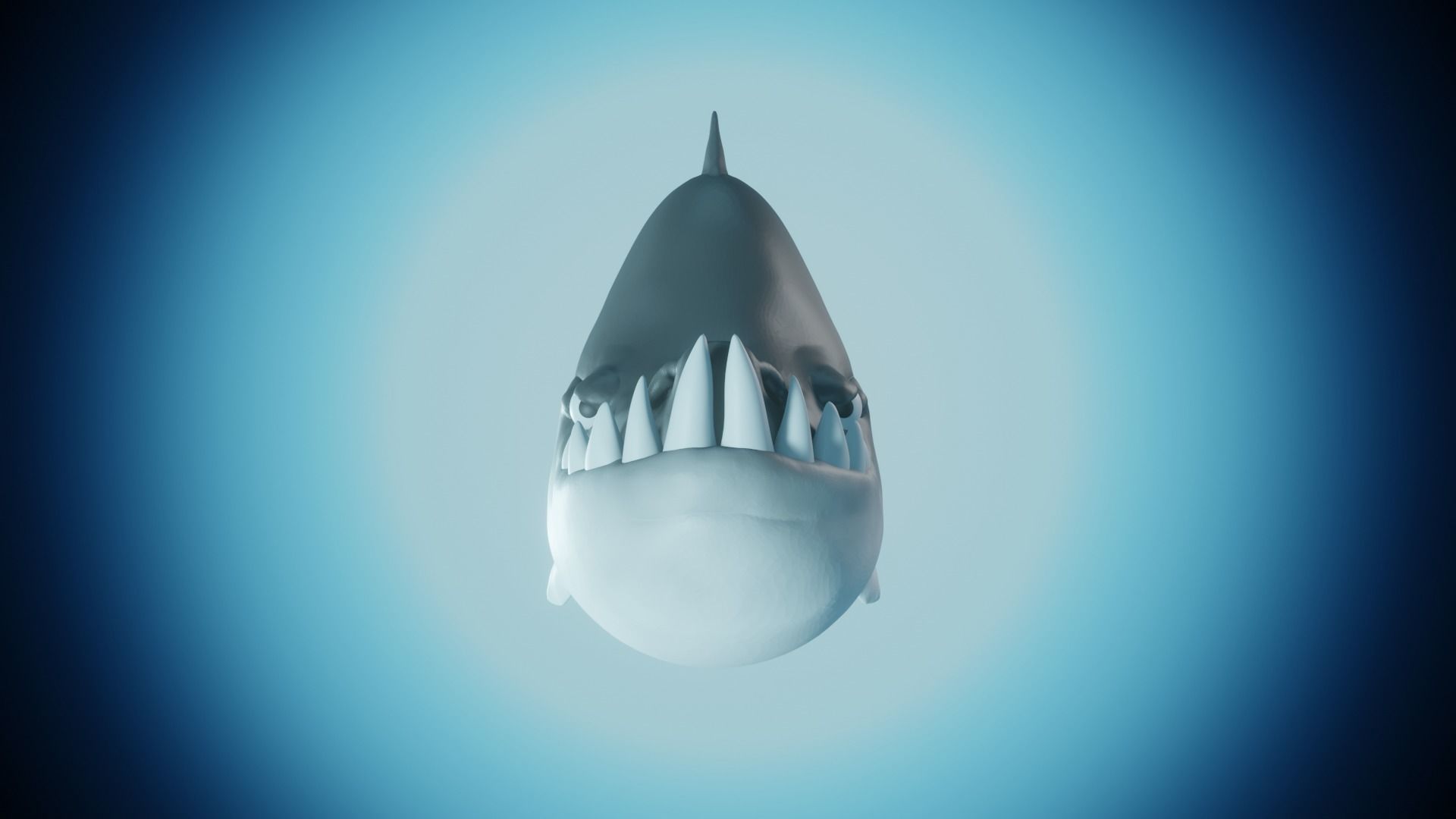 Shark - Cartoon Styled  3D model_4