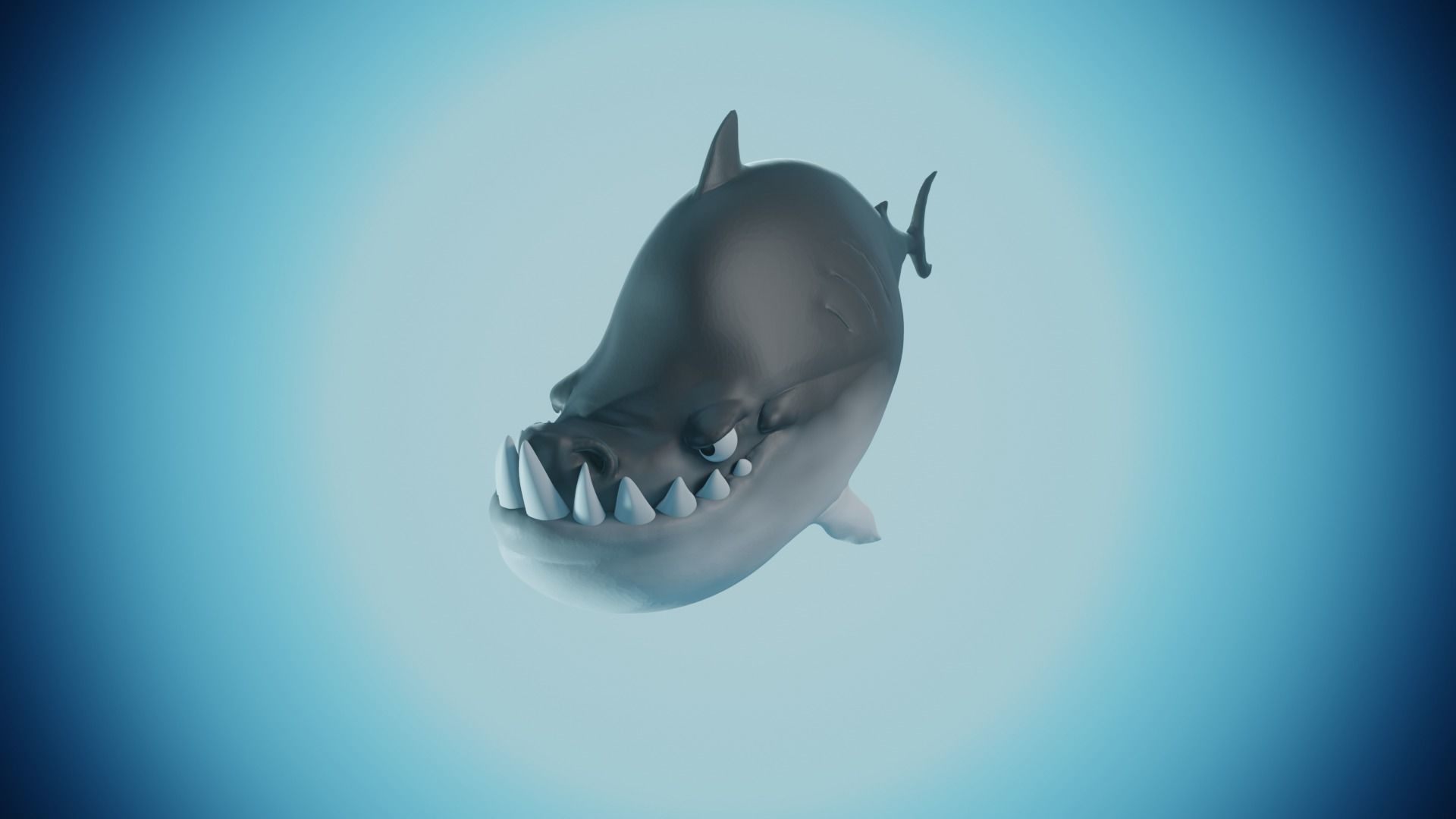 Shark - Cartoon Styled  3D model_5