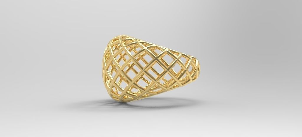 Wire ring 3D print model_5