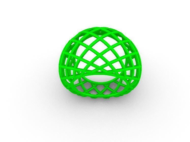 Wire ring 3D print model_14