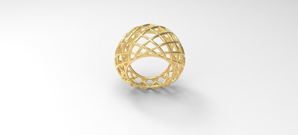 Wire ring 3D print model_4