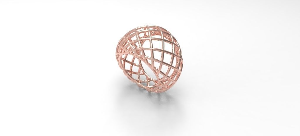 Wire ring 3D print model_6