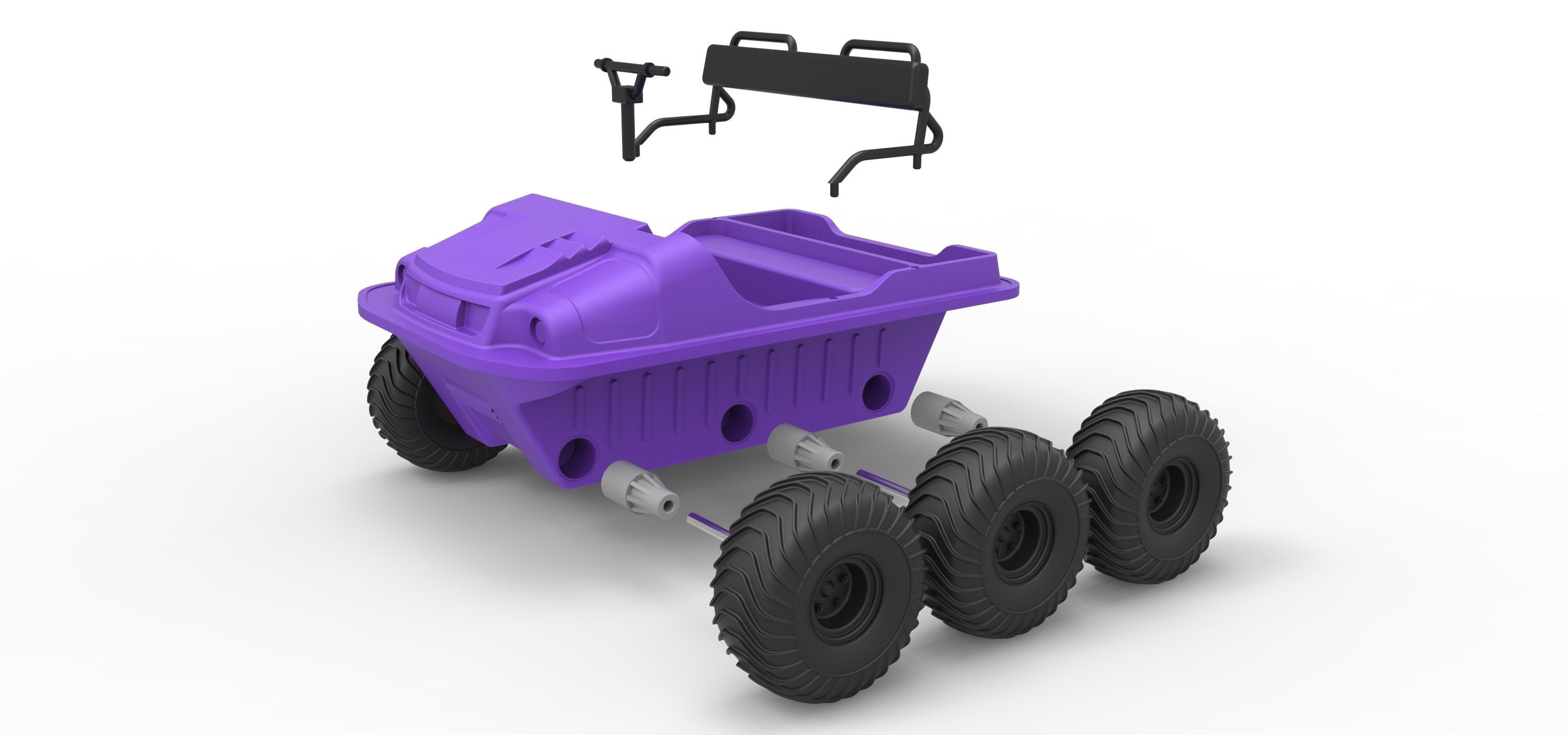 Argo 750 HD 6x6 Scale 1 to 18 3D print model_11