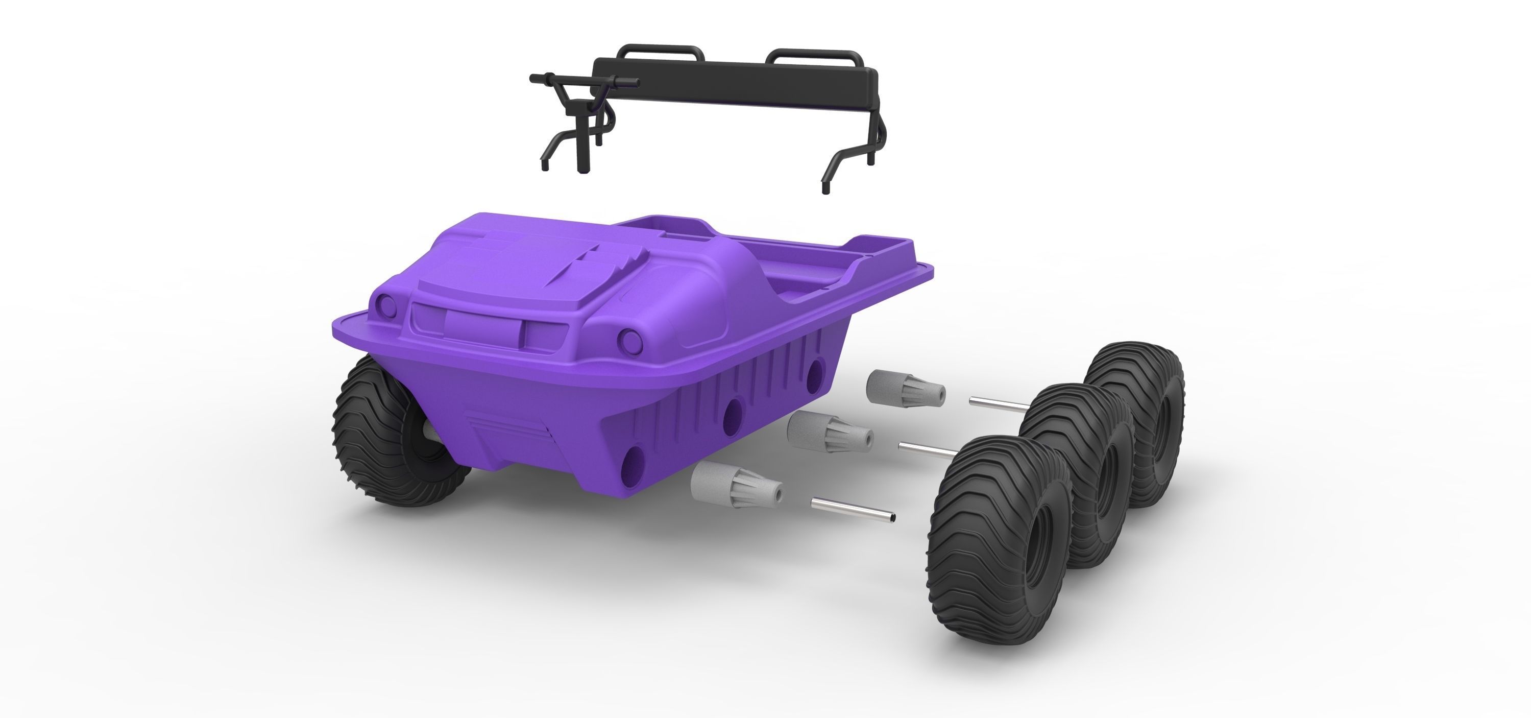 Argo 750 HD 6x6 Scale 1 to 18 3D print model_12