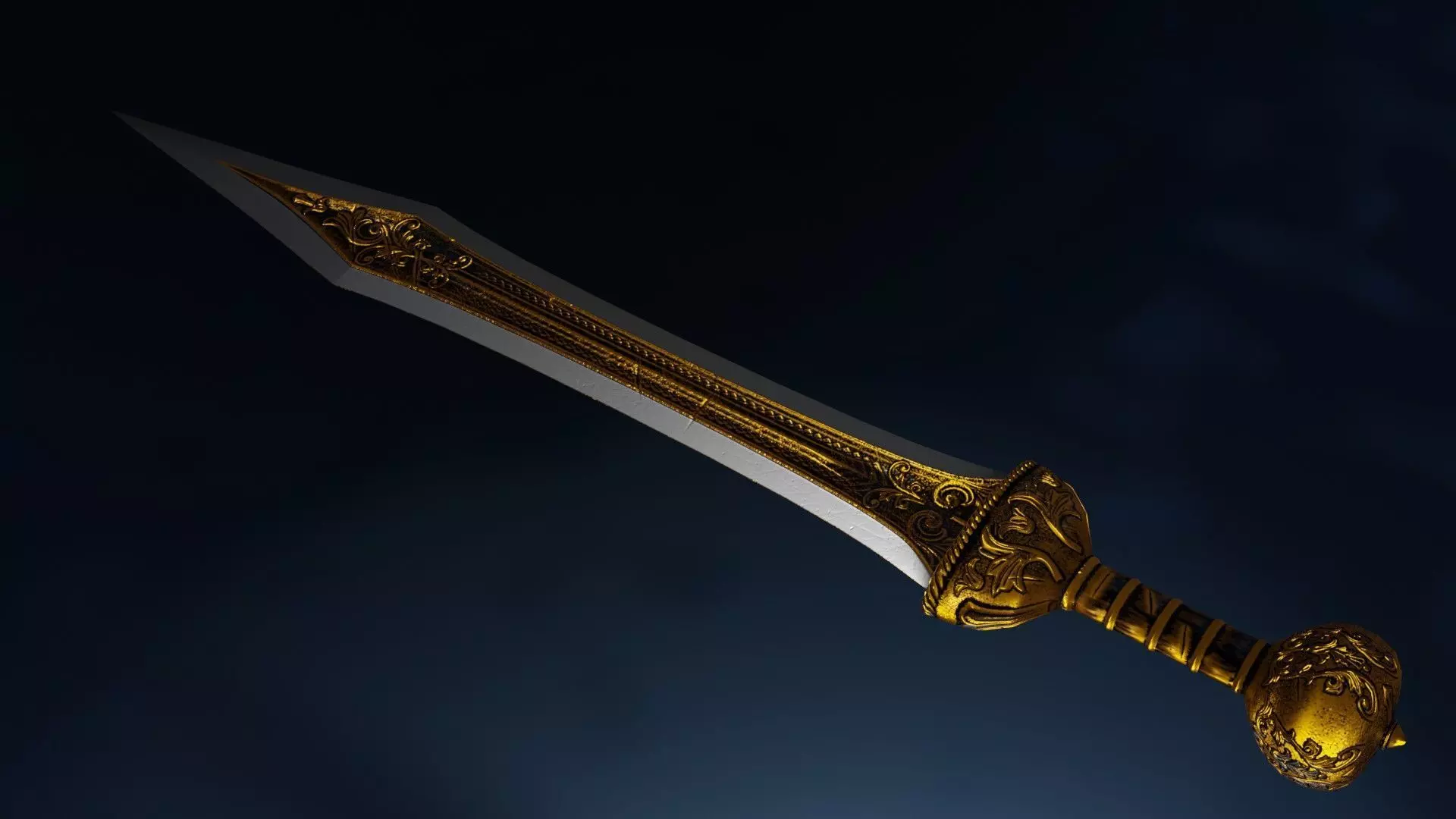 Gladius Sword Free low-poly 3D model_0
