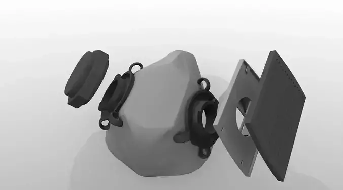 3D Printable Reusable Respirator Package 3D print model