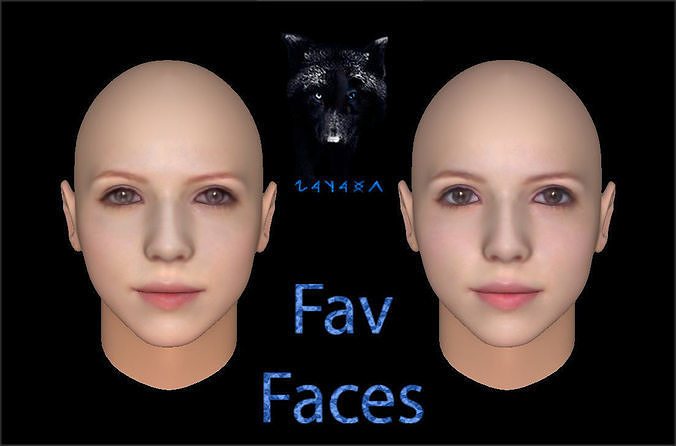 MichelleT FavFaces 3D model