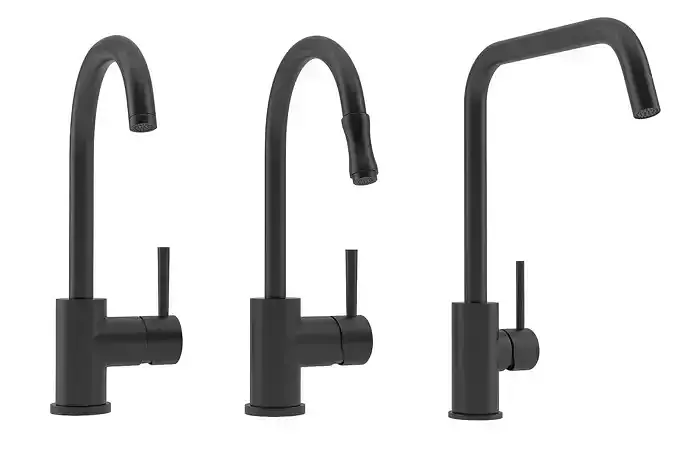 Taps Set 01 3D model Taps Set 01 3D model