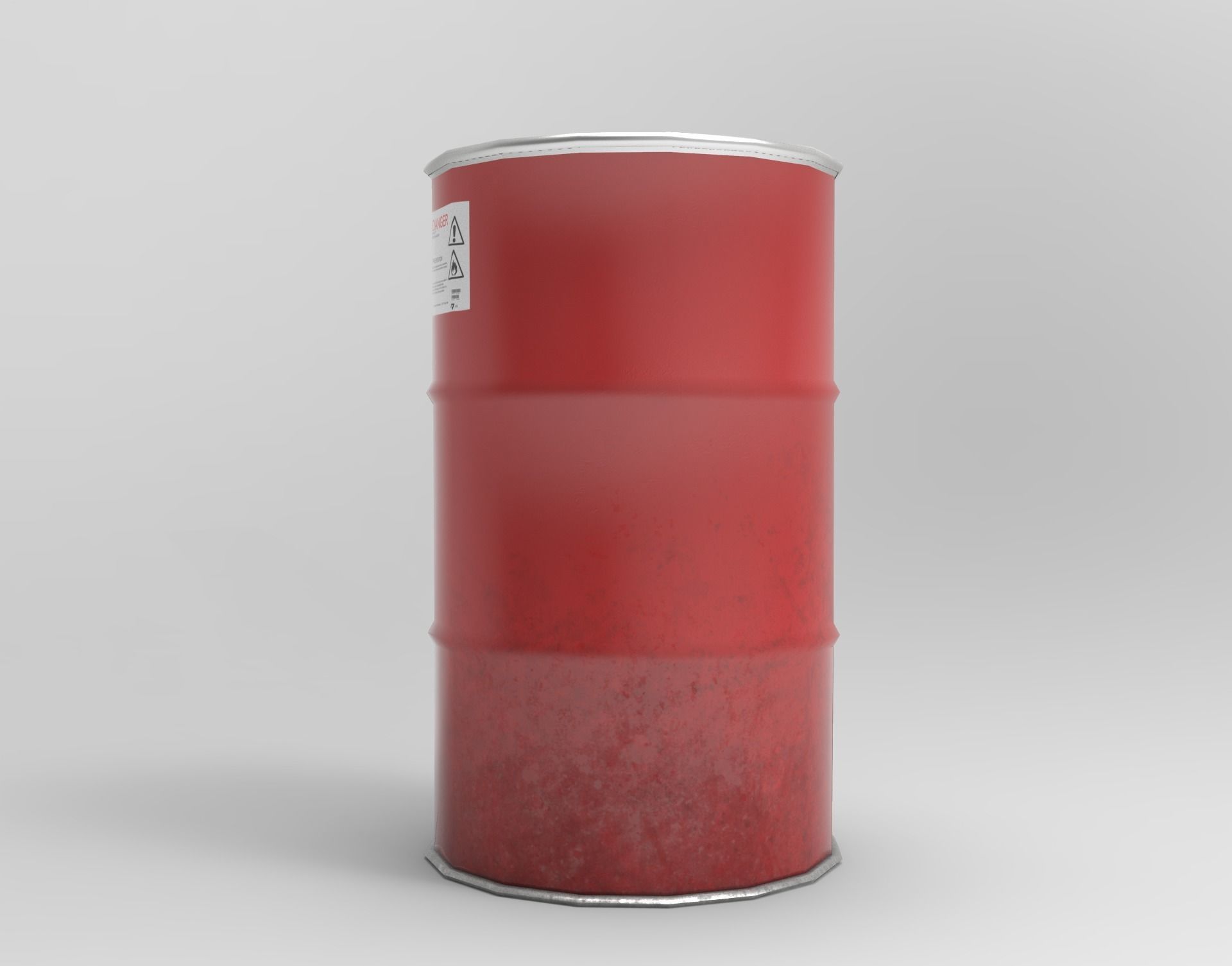 Colored Barrels Low-poly 3D model_3