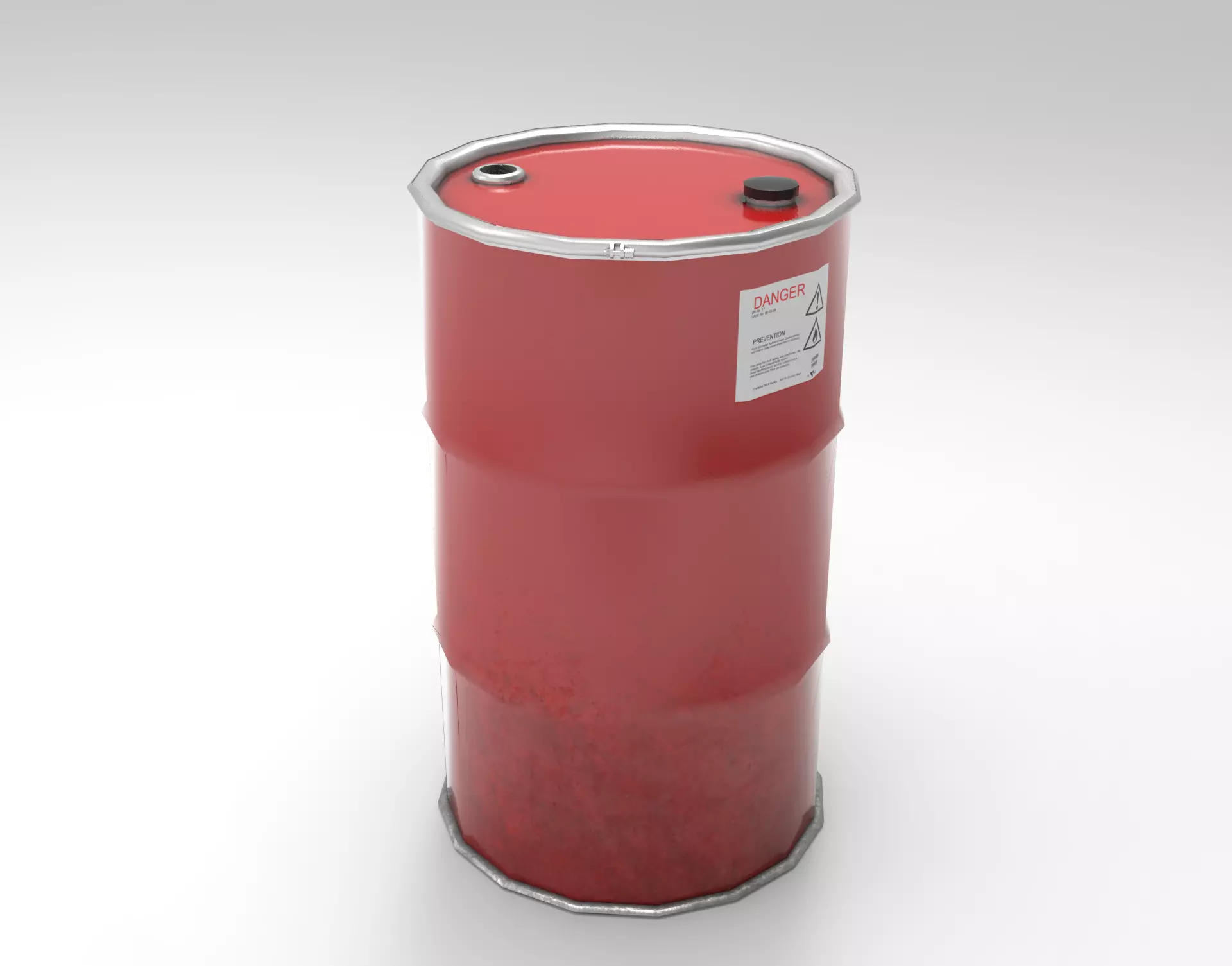 Colored Barrels Low-poly 3D model_0
